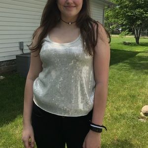 J. Crew Sequined Tank Top